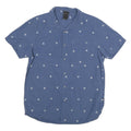 THE NORTH FACE Mens Blue Shirt M Cotton Casual Short Sleeve Button Pocket