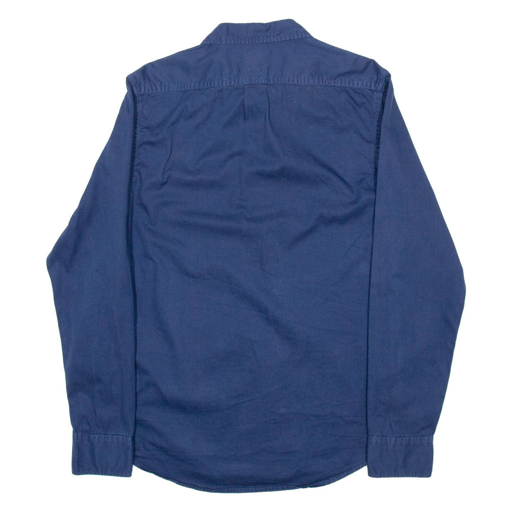 LEE Mens Plain Shirt Blue Long Sleeve M