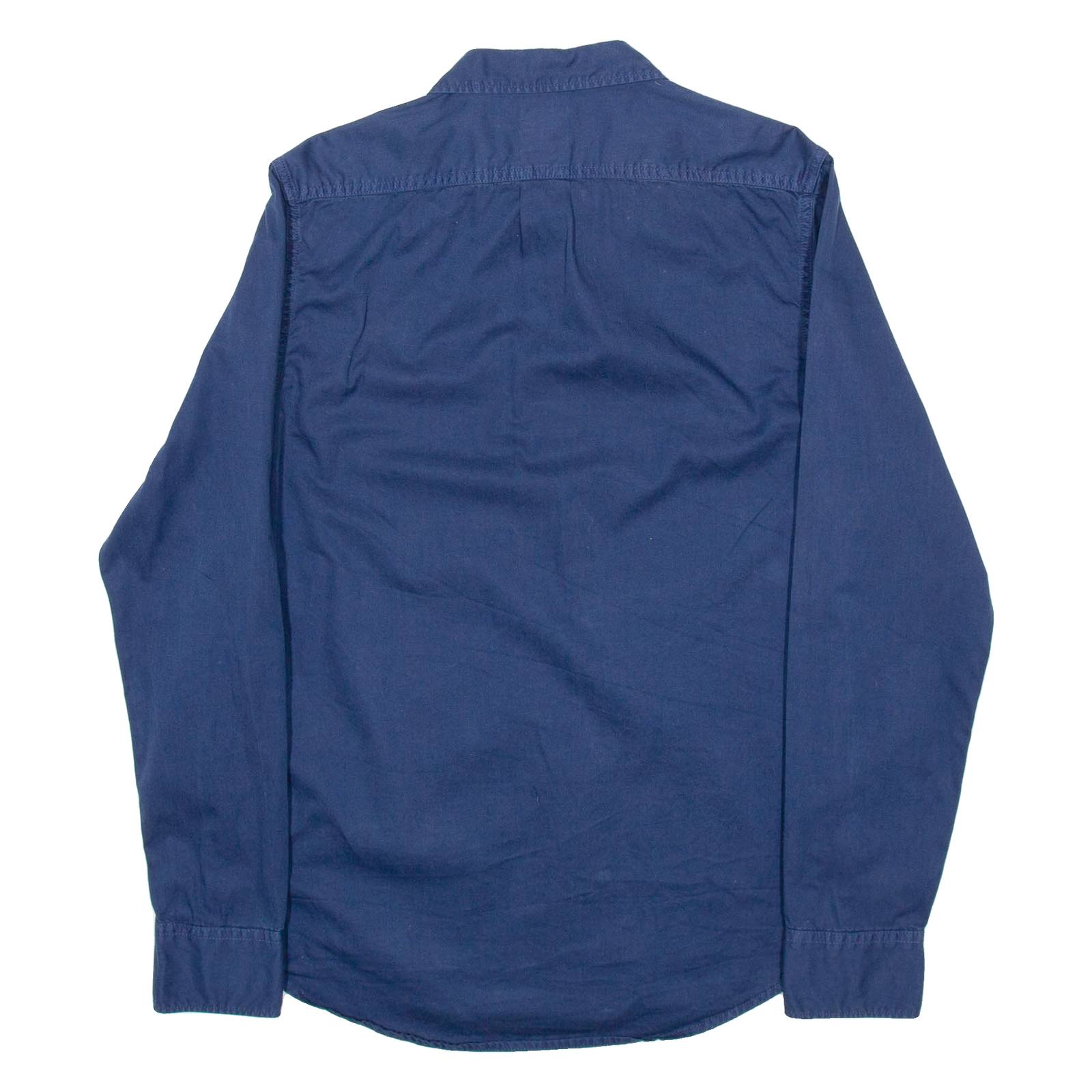 LEE Mens Plain Shirt Blue Long Sleeve M