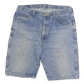 WRANGLER Mens Shorts Blue Denim Casual XL W36 Button Closure Relaxed Fit