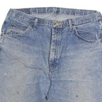 WRANGLER Mens Shorts Blue Denim Casual XL W36 Button Closure Relaxed Fit