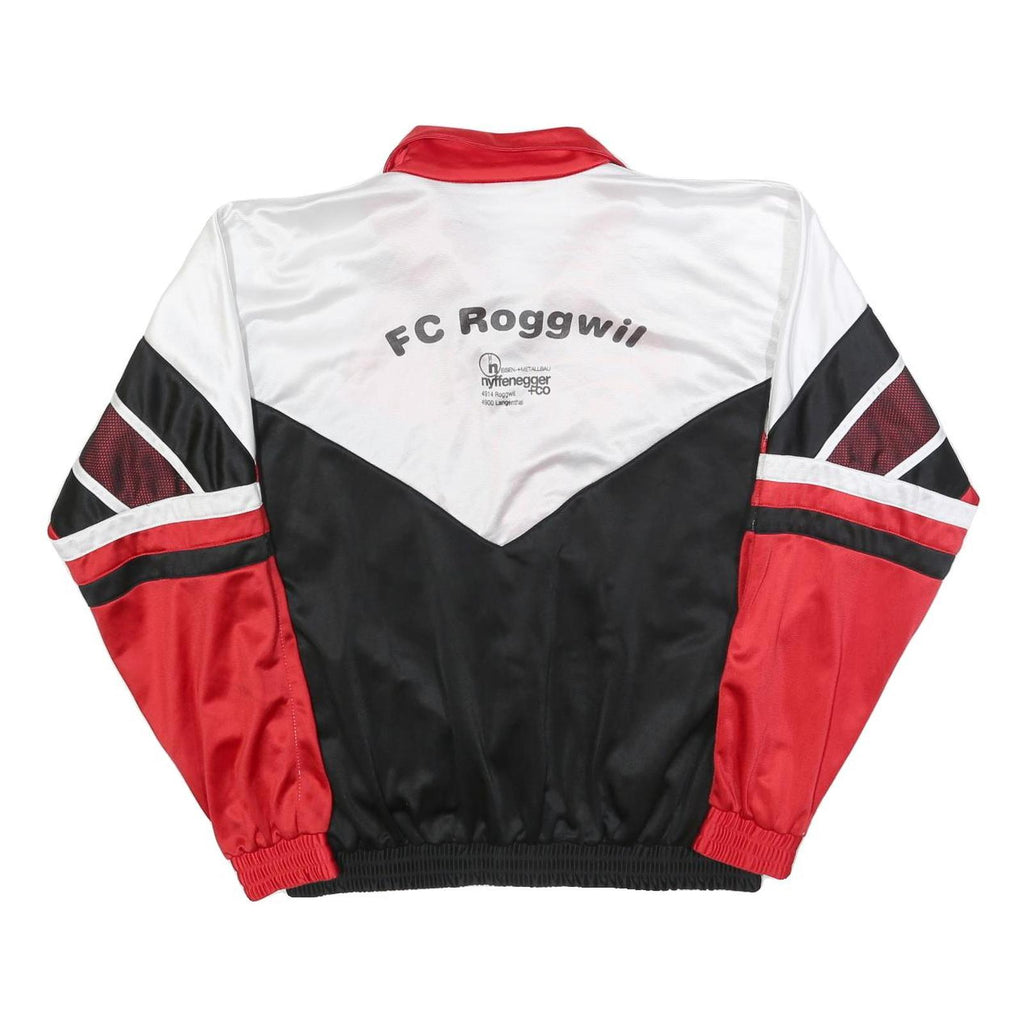 TRO Mens Red & Black Zip Jacket M Polyester Blend Sports Racing Retro Style