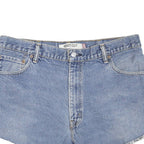 LEVI'S Womens Denim Blue Bootcut Shorts L W36 Casual Cotton Blend