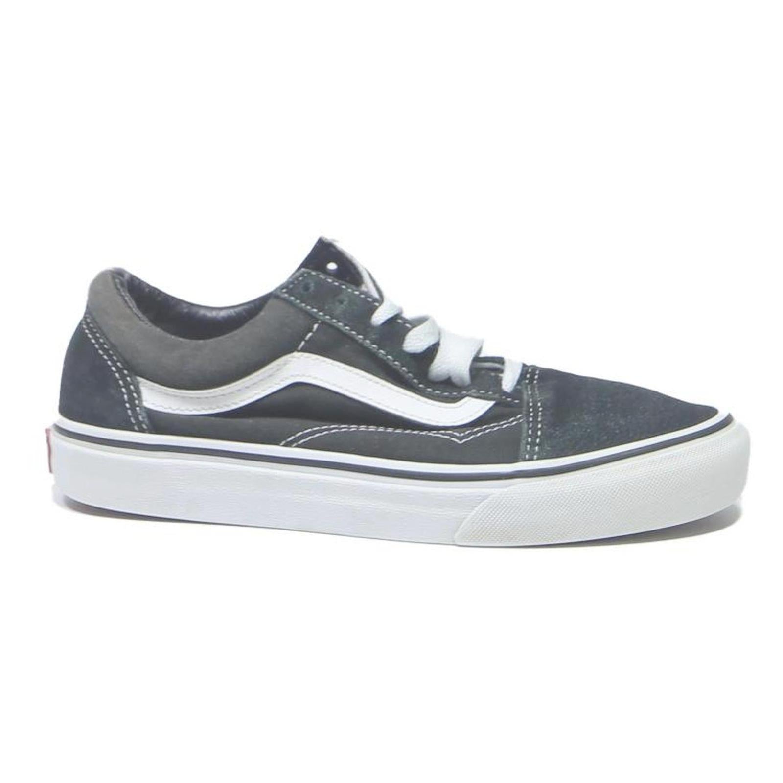 VANS Old Skool Womens Low Top Trainers Black & White Synthetic UK 5 Classic