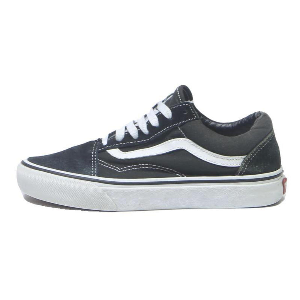 VANS Old Skool Womens Low Top Trainers Black & White Synthetic UK 5 Classic