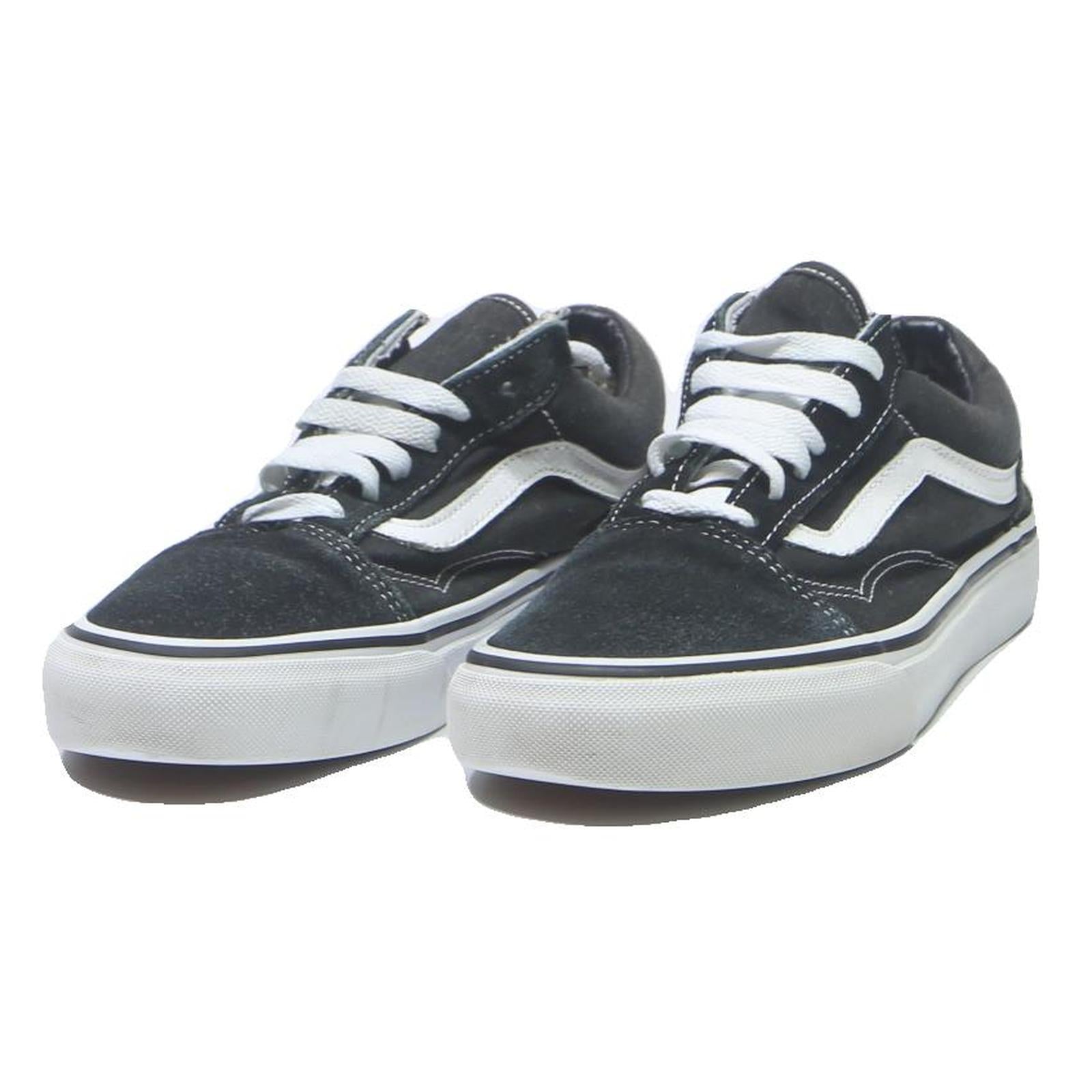 VANS Old Skool Womens Low Top Trainers Black & White Synthetic UK 5 Classic