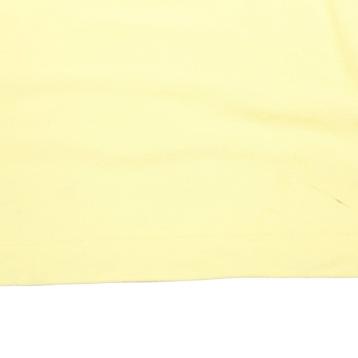 LOTTO Mens Yellow Short Sleeve Plain 2XL Cotton Polo Shirt Tipped Collar