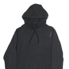 REEBOK Mens Black Hoodie Pullover M Sports Casual Cotton Sweatshirt