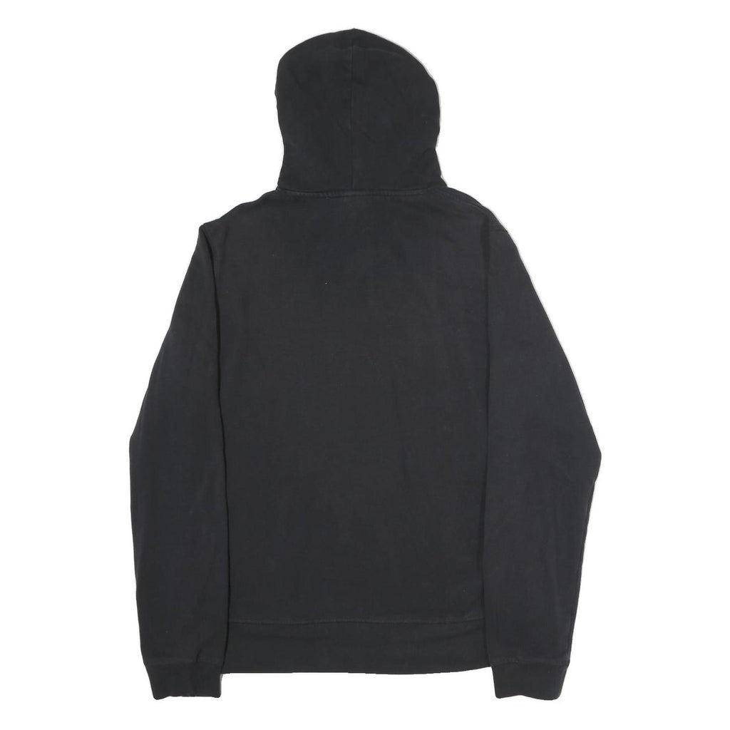 REEBOK Mens Black Hoodie Pullover M Sports Casual Cotton Sweatshirt