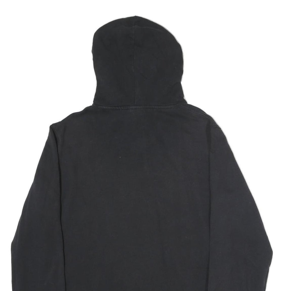 REEBOK Mens Black Hoodie Pullover M Sports Casual Cotton Sweatshirt