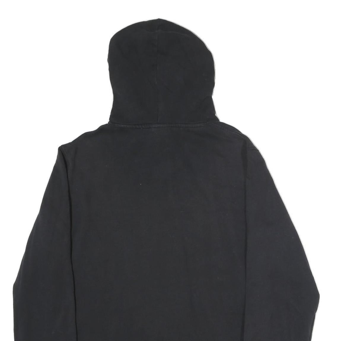 REEBOK Mens Black Hoodie Pullover M Sports Casual Cotton Sweatshirt