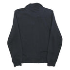 PEAK PERFORMANCE Mens Black Cotton Blend Zip Jacket S Casual Lightweight