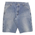 WRANGLER Mens Denim Blue Casual Shorts 2XL W36 Cotton Blend Workwear Style