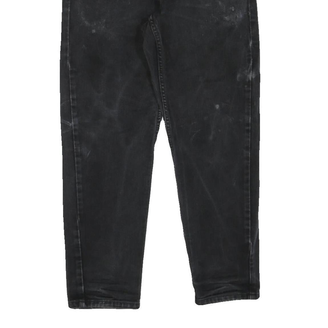 CARHARTT Womens Black Cotton Blend Regular Fit Straight Leg Trousers W30 L28