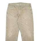 CARHARTT Mens Relaxed Beige Jeans Cotton W38 L32 Distressed Casual Workwear