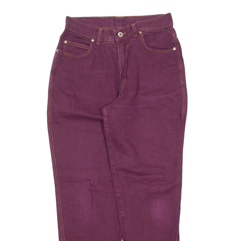 RED PIPE Womens Jeans Maroon Relaxed Tapered 90s W28 L30