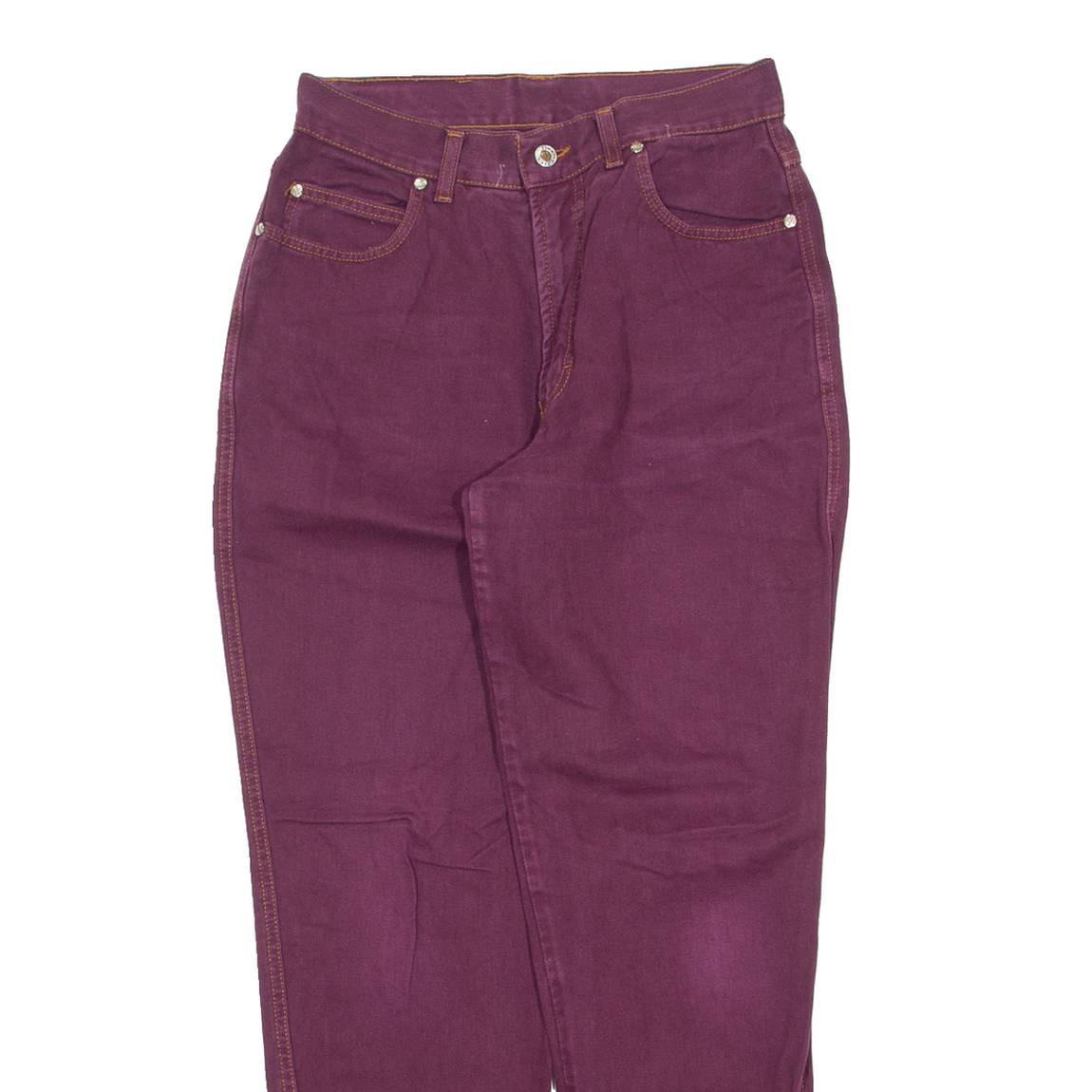 RED PIPE Womens Jeans Maroon Relaxed Tapered 90s W28 L30