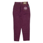 RED PIPE Womens Jeans Maroon Relaxed Tapered 90s W28 L30