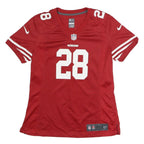 NIKE Womens Red San Francisco 49ers Football Shirt M Short Sleeve V-Neck NFL