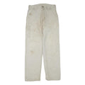 CARHARTT Mens Cotton Blend Beige Workwear Regular Straight Trousers W32 L32