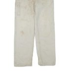 CARHARTT Mens Cotton Blend Beige Workwear Regular Straight Trousers W32 L32