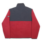 TOMMY HILFIGER Mens Red & Black Zip Jacket L Polyester Colourblock Performance