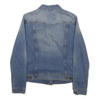 LEVI'S Womens Blue Denim Cotton Jacket M Woven Button Closure Classic Fit