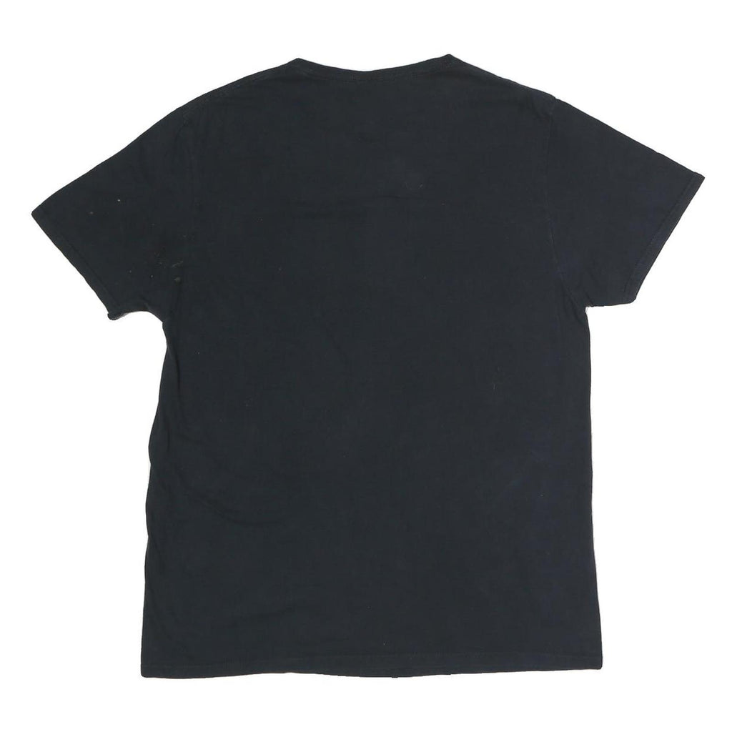 CHEMISTRY Mens Black Corvette Turbo 1981 Graphic L Short Sleeve Crew Neck