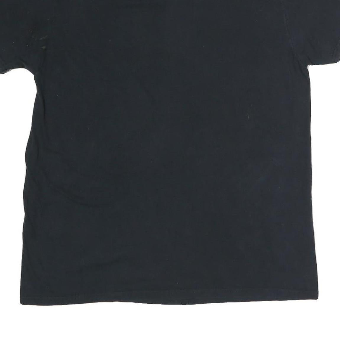 CHEMISTRY Mens Black Corvette Turbo 1981 Graphic L Short Sleeve Crew Neck