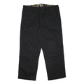 CARHARTT WIP Mens Cotton Black Relaxed Straight Trousers W34 L27 Workwear Zip