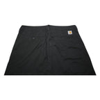 CARHARTT WIP Mens Cotton Black Relaxed Straight Trousers W34 L27 Workwear Zip