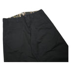 CARHARTT WIP Mens Cotton Black Relaxed Straight Trousers W34 L27 Workwear Zip