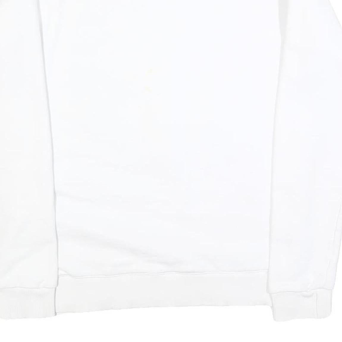 WHY NOT BRAND Mens White S Crew Neck Cotton Blend Sweatshirt Space Graphic