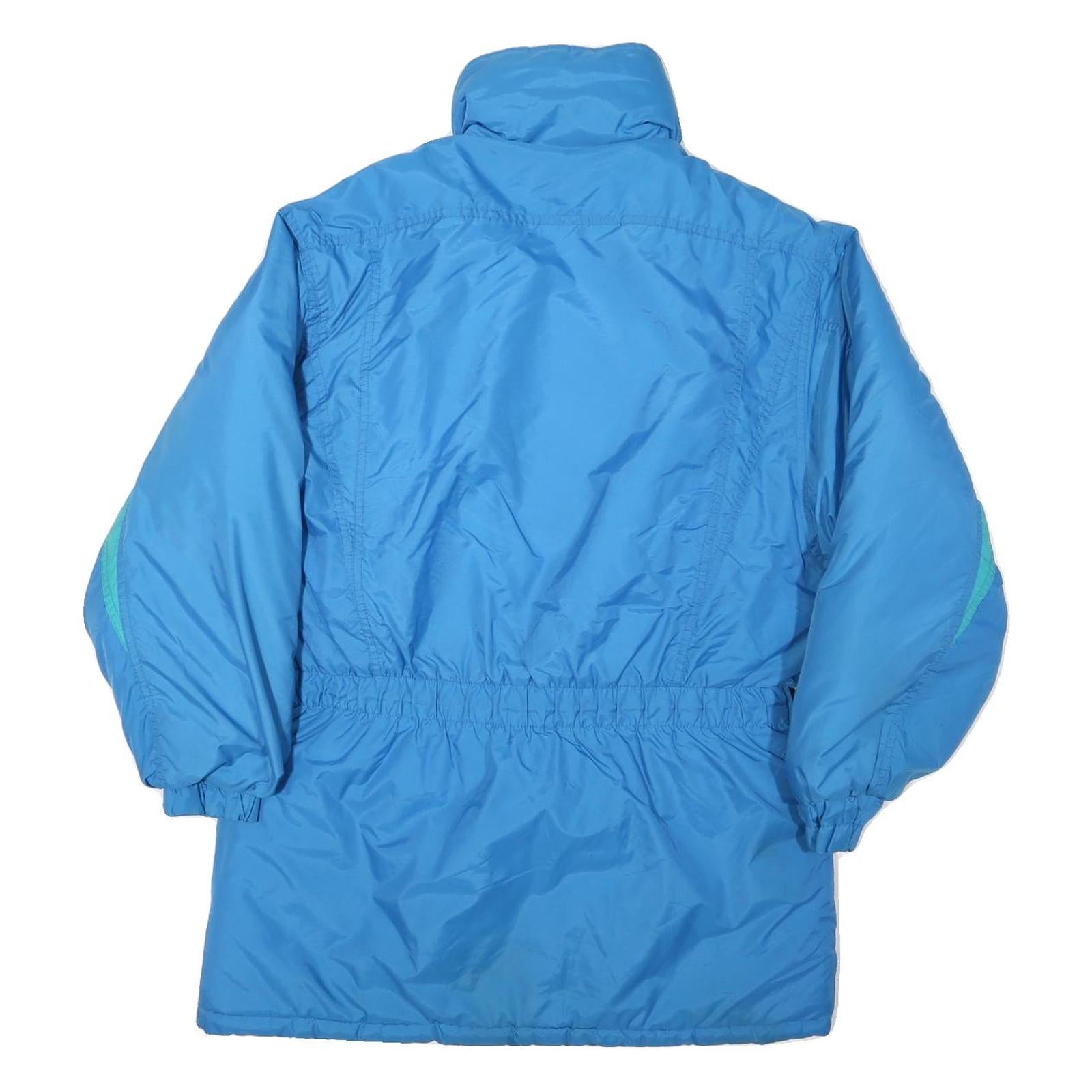 CANADA NORTH Womens Blue Teal Zip Jacket S Polyester Blend Plain Lightweight