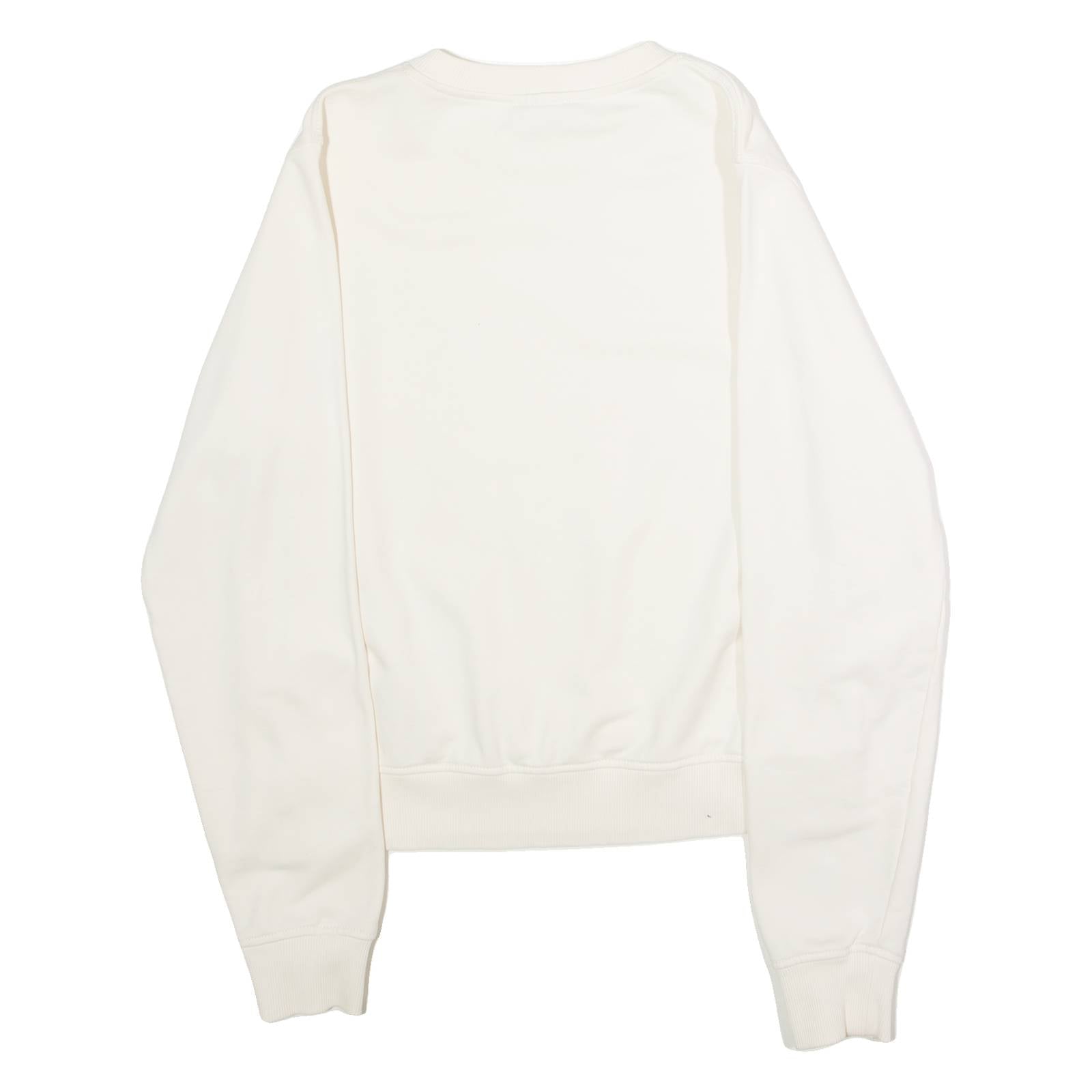 DIESEL Mens Sweatshirt White Crew Neck S