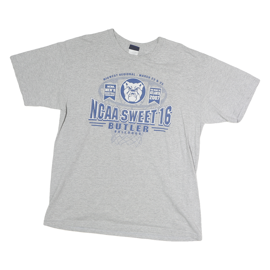 STEP AHEAD Mens Grey NCAA Sweet 16 Graphic T-Shirt M Short Sleeve Crew Neck