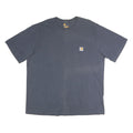 CARHARTT Mens Blue Pocket T-Shirt XL Short Sleeve Crew Neck Classic Casual