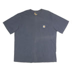 CARHARTT Mens Blue Pocket T-Shirt XL Short Sleeve Crew Neck Classic Casual