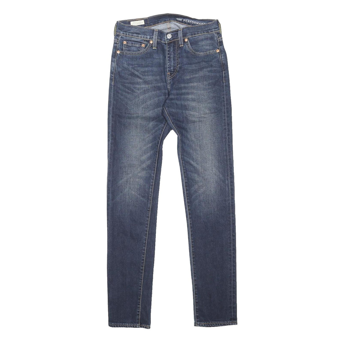 LEVI'S 510 BIG E Womens Jeans Slim Skinny Denim Medium W28 L32 Button Cotton