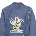 LEVI'S Mens Blue Denim Jacket XL Cotton Plain Button Closure Classic Fit