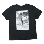 AIR JORDAN Mens Black XL Graphic T-Shirt Short Sleeve Crew Neck Basketball