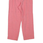 APART Womens Cotton Blend Pink Regular Fit Straight Trousers W25 L23 Stylish