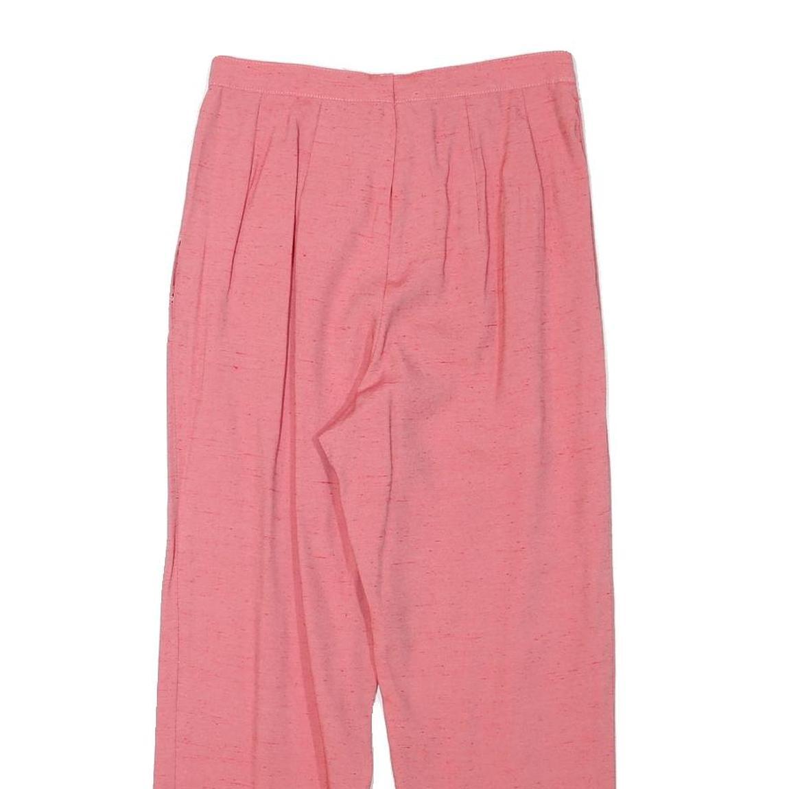 APART Womens Cotton Blend Pink Regular Fit Straight Trousers W25 L23 Stylish