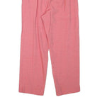 APART Womens Cotton Blend Pink Regular Fit Straight Trousers W25 L23 Stylish