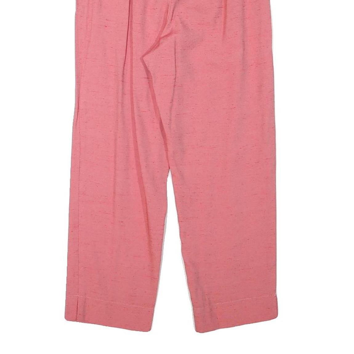 APART Womens Cotton Blend Pink Regular Fit Straight Trousers W25 L23 Stylish