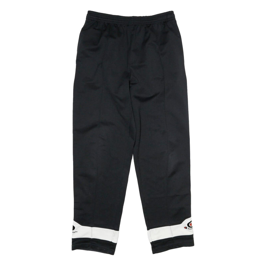 CHAMPION Mens Joggers Black & White Regular Straight L W30 L32 Logo Sportswear