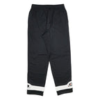 CHAMPION Mens Joggers Black & White Regular Straight L W30 L32 Logo Sportswear