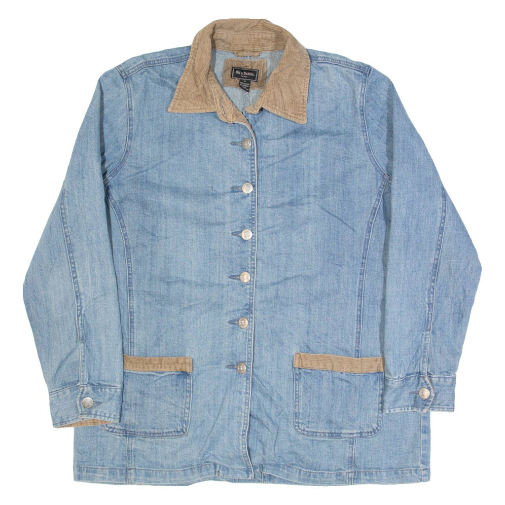 BIT & BRIDLE Womens Chore Jacket Blue XL