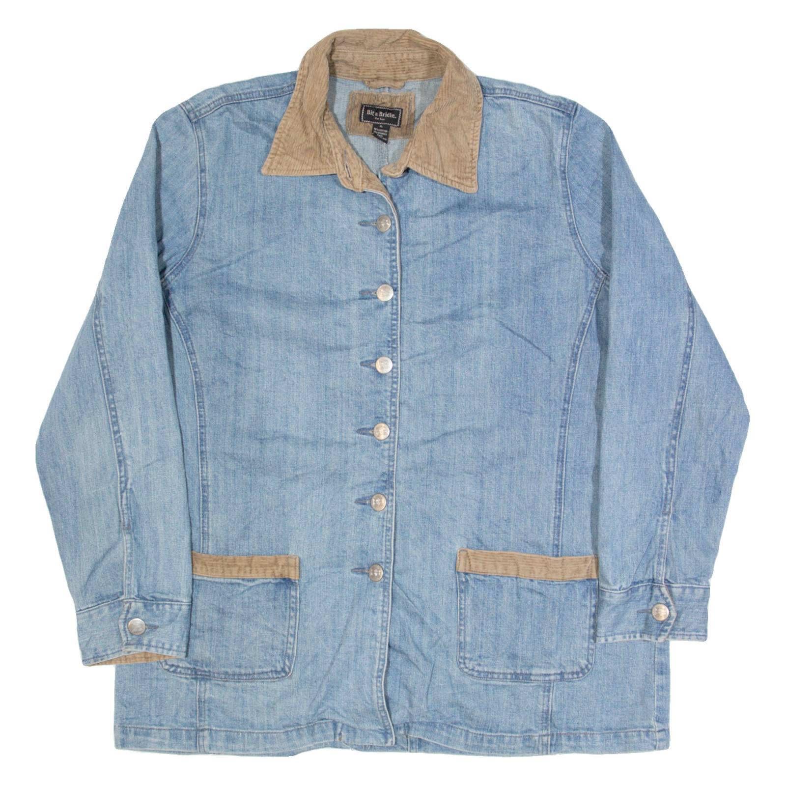 BIT & BRIDLE Womens Chore Jacket Blue XL