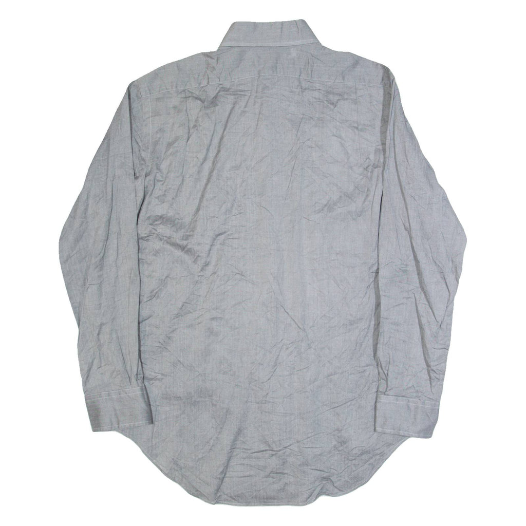 RALPH LAUREN Regent Mens Plain Shirt Grey Long Sleeve L